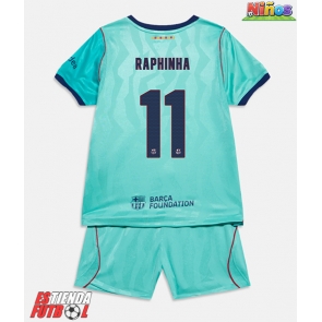 Barcelona Raphinha Belloli #11 Tercera Equipación Niños 2026-27 Manga Corta (+ Pantalones cortos)